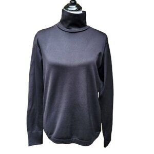 Wander by Hottotties Black Turtleneck Thermal Top Solid Stretch Warmth